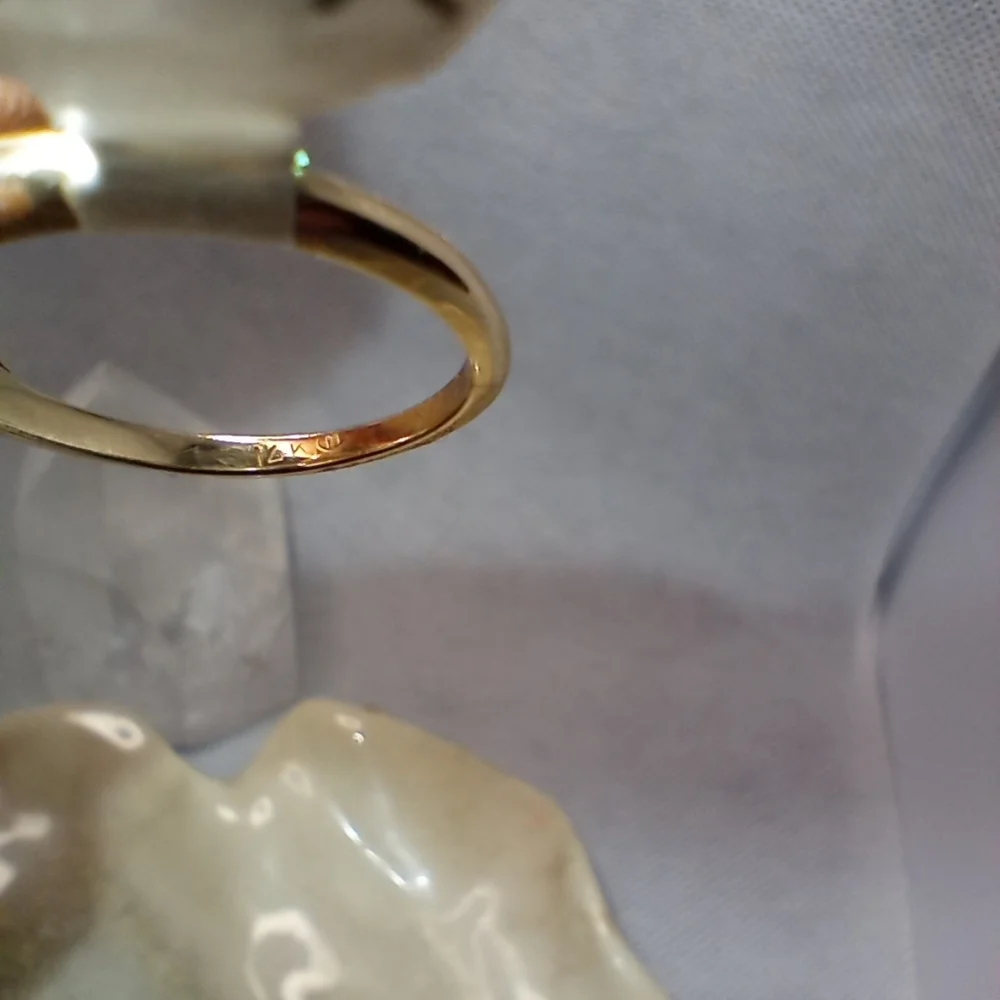 Natural Citrine and 14k Yellow Gold - Picture 7 of 7